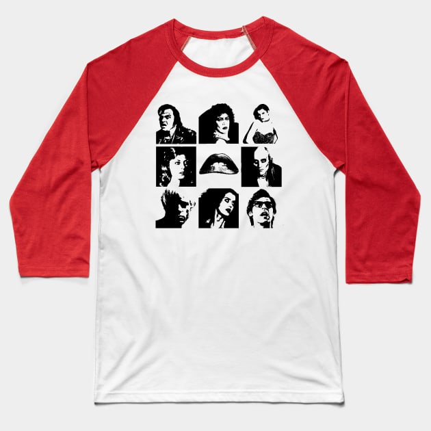 Rocky Horror Baseball T-Shirt by Kcgfx